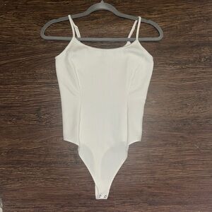 American Eagle White Bodysuit Tank Top